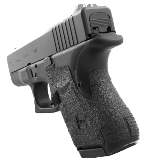 Picture of Talon Grips Adhesive Grip Textured Black Rubber For Glock 26,27,28,33,39 Gen4 With Medium Backstrap 