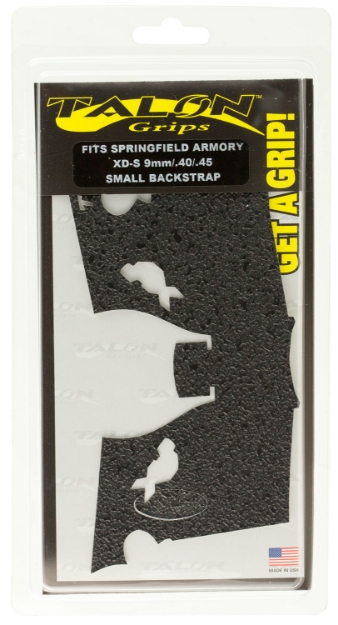 Picture of Talon Grips Adhesive Grip Textured Black Rubber For Springfield Xd-S 9,40,45 With Small Backstrap 