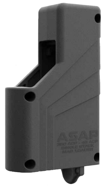 Picture of Butler Creek Asap Mag Loader Single Stack Style Made Of Polymer With Black Finish For 9Mm - 45 Acp Caliber Pistols 