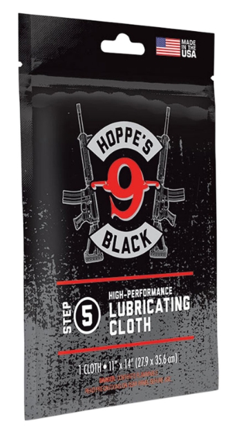 Picture of Hoppe's Black Lube Cloth Treated With Hoppe's Black Oil 11" X 14" Resealable Bag 