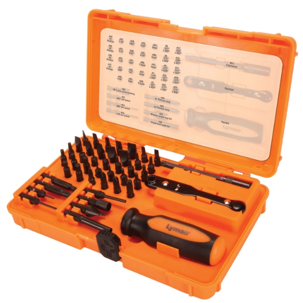 Picture of Lyman Master Gunsmith Tool Kit Multiple Universal 45 Pieces 