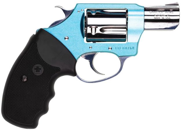 Picture of Charter Arms Undercover Lite Blue Diamond 38 Special 5Rd 2" Hi-Polished Stainless Barrel/Cylinder, Aluminum Frame W/Blue Diamond Finish, Finger Grooved Black Rubber Grip 