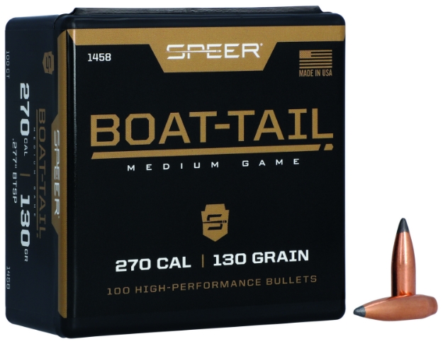 Picture of Speer Boat-Tail .277 130 Gr Spitzer Boat-Tail Soft Point 100 Per Box 