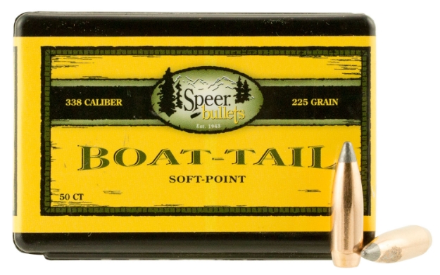 Picture of Speer Bullets Boat-Tail .338 225 Gr Spitzer Boat-Tail Soft Point 50 