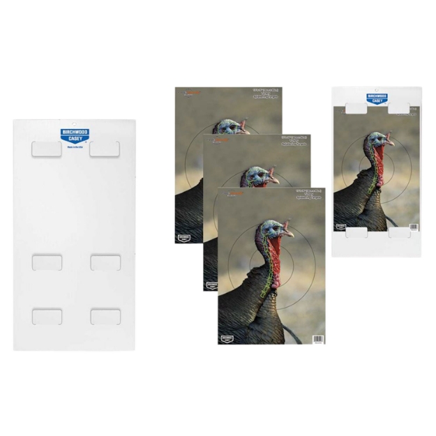 Picture of Birchwood Casey Pregame Tablock Kit Turkey Tagboard Tablock For Use With Shotgun, Multi-Color Includes Stand 3 Per Pkg 