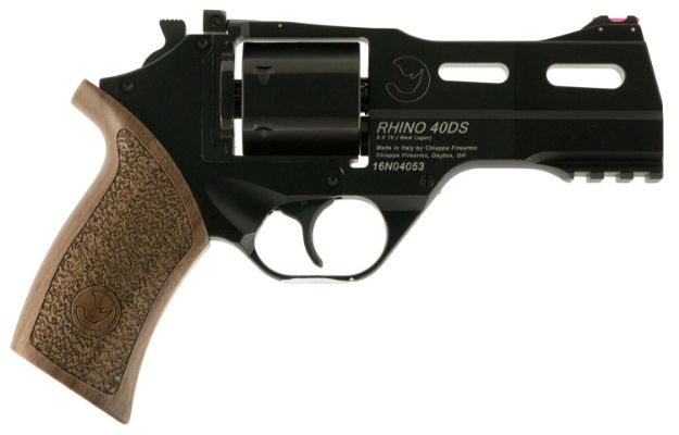 Picture of Chiappa Firearms Rhino 40Ds 9Mm Luger 6Rd 4" Blued Cylinder Black Steel Barrel Black Anodized Aluminum Frame With Walnut Grip 