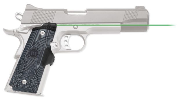 Picture of Crimson Trace Lg904g Lasergrips Master Series 5Mw Green Laser With 532Nm Wavelength & 50 Ft Range Black & Gray G10 For 1911 Full Size 