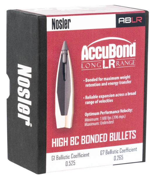 Picture of Nosler Accubond Long Range 30 Cal .308 168 Gr Spitzer Point Boat-Tail 100 Per Box 