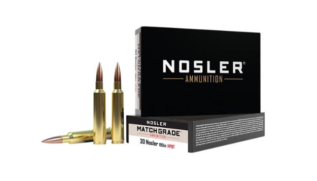 Picture of Nosler Match Grade Target 30 Nosler 190 Gr Custom Competition Hollow Point Boat-Tail (Cchpbt) 20 Per Box/ 10 Cs 