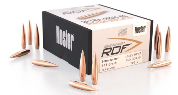 Picture of Nosler Rdf Competition 6Mm .243 105 Gr Hollow Point Boat-Tail (Hpbt) 100 Per Box 