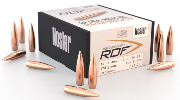 Picture of Nosler Rdf Match 30 Cal .308 175 Gr Hollow Point Boat-Tail (Hpbt) 100 Per Box 