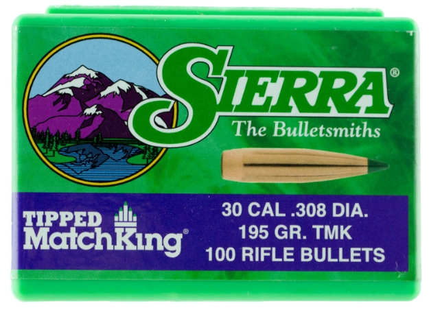 Picture of Sierra Tipped Matchking 30 Cal .308 155 Gr Tipped Matchking 100 Per Box 