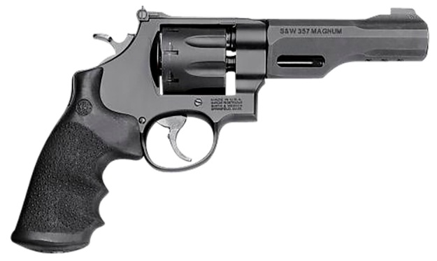 Picture of Smith & Wesson Model 327 Performance Center Trr8 357 Mag Or 38 S&W Spl +P Black Stainless Steel 5" Barrel & 8Rd Cylinder, Black Scandium Alloy N-Frame , Black Synthetic Grip , Optics Ready 