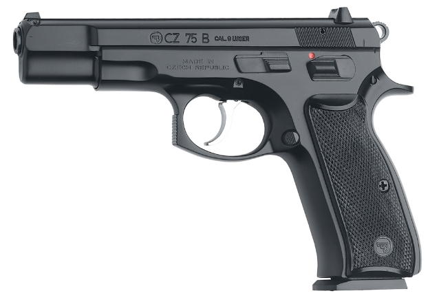 Picture of Cz-Usa Cz 75 B *Ca Compliant 9Mm Luger 4.60" 10+1 Overall Black Finish With Inside Railed Steel Slide, Polymer Grip & Non-Tilted Barrel 