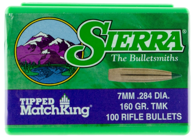 Picture of Sierra Tipped Matchking 7Mm .284 160 Gr Tipped Matchking 100 Per Box 