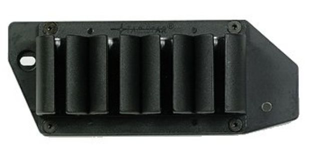 Picture of Tacstar Sidesaddle Rem 870, 1100, 1187 20 Gauge 4 Black Polymer W/Aluminum Mounting Plate 