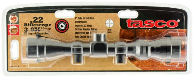 Picture of Tasco Rimfire Matte Black 3-9X 32Mm 1" Tube 30/30 Reticle 