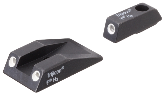 Picture of Trijicon Bright & Tough Night Sights- Taurus Black | Green Tritium White Outline Front Sight Green Tritium White Outline Rear Sight 