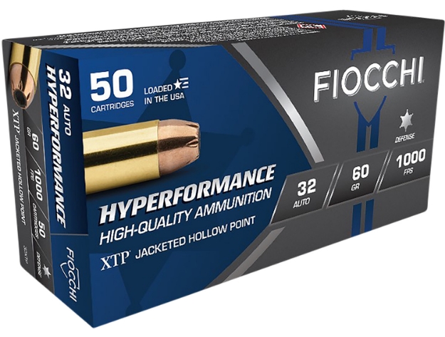 Picture of Fiocchi Hyperformance Defense 32 Acp 60 Gr Hornady Xtp Hollow Point 50 Per Box/ 10 Cs 