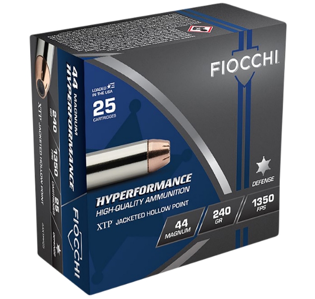 Picture of Fiocchi Hyperformance Defense 44 Rem Mag 240 Gr Hornady Xtp Hollow Point 25 Per Box/ 20 Cs 