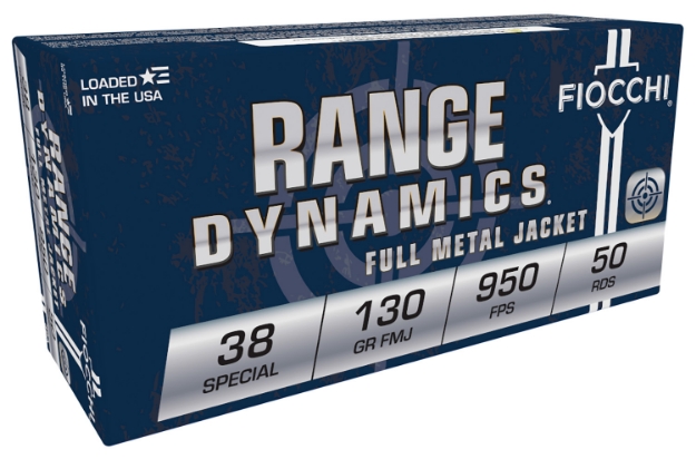 Picture of Fiocchi Range Dynamics Pistol 38 Special 130 Gr Full Metal Jacket (Fmj) 50 Per Box/ 20 Cs 