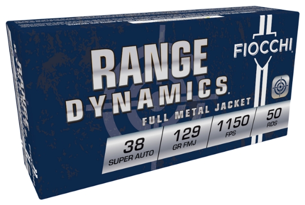 Picture of Fiocchi Range Dynamics Pistol 38 Super 129 Gr Full Metal Jacket (Fmj) 50 Per Box/ 20 Cs 