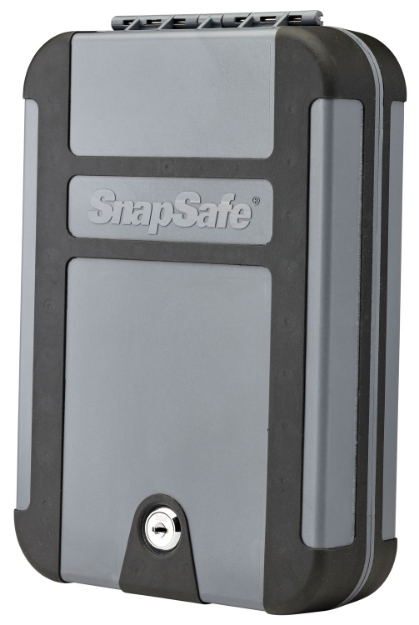 Picture of Snapsafe Treklite Lock Box Xl Key Entry Gray Polycarbonate Holds 1 Handgun 