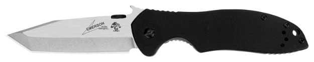 Picture of Kershaw Cqc 7K 3.25" Folding American Tanto Plain Satin/Stonewashed 8Cr14mov Ss Blade Bead Blasted/Black G10/Ss Handle Includes Pocket Clip 