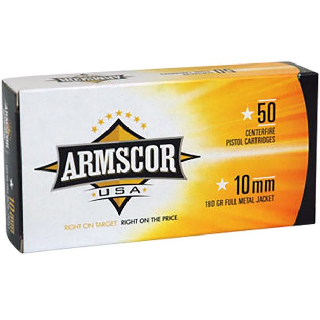 Picture of Armscor Usa Competition 10Mm Auto 180 Gr Full Metal Jacket (Fmj) 50 Per Box/ 20 Cs 