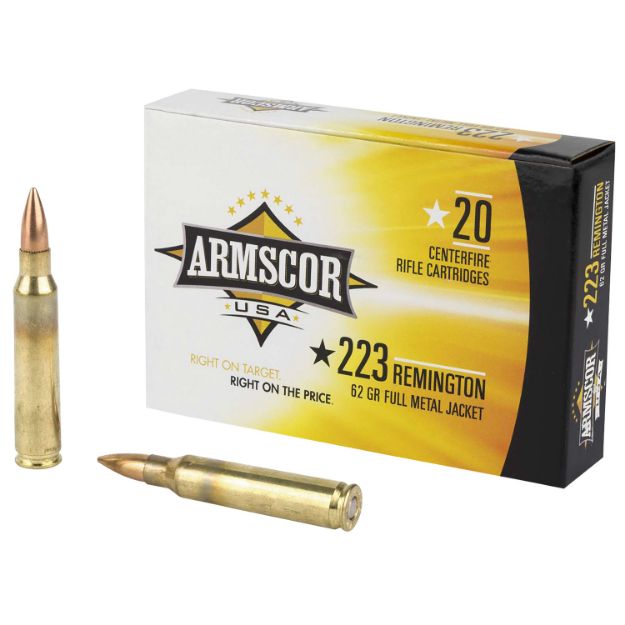 Picture of Armscor Usa 223 Rem 62 Gr Full Metal Jacket (Fmj) 20 Per Box/50 Cs 