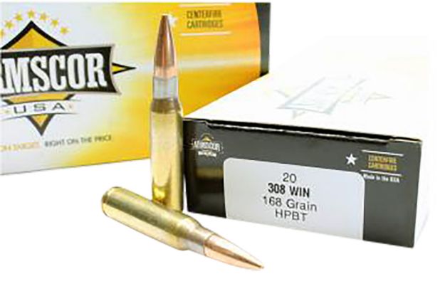 Picture of Armscor Usa Competition 308 Win 168 Gr Hollow Point Boat-Tail (Hpbt) 20 Per Box/ 10 Cs 