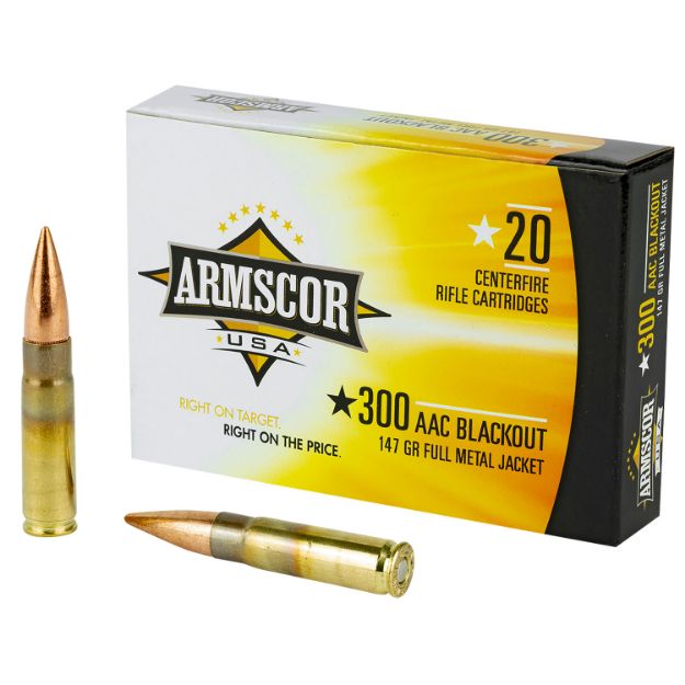 Picture of Armscor Usa Competition 300 Blackout 147 Gr Full Metal Jacket (Fmj) 20 Per Box/ 10 Cs 