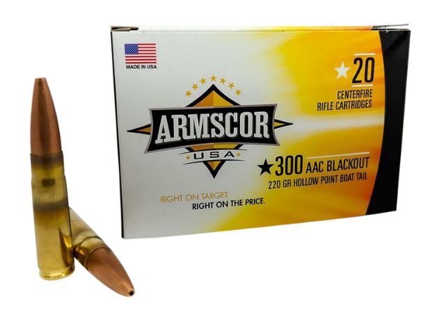 Picture of Armscor Usa Competition 300 Blackout 220 Gr Hollow Point Boat-Tail (Hpbt) 20 Per Box/ 10 Cs 