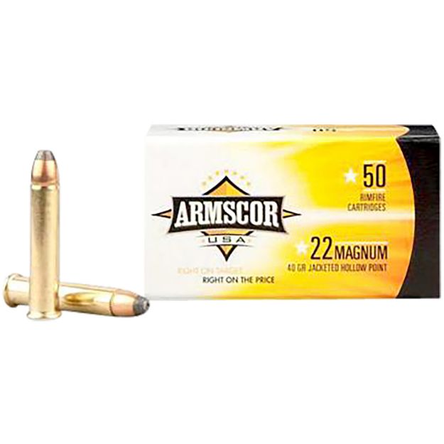 Picture of Armscor Usa Competition 22 Wmr 40 Gr Jacketed Hollow Point (Jhp) 50 Per Box/ 40 Cs 