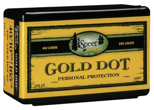 Picture of Speer Bullets Gold Dot Personal Protection 40 Caliber .400 165 Gr Hollow Point 100 Box 