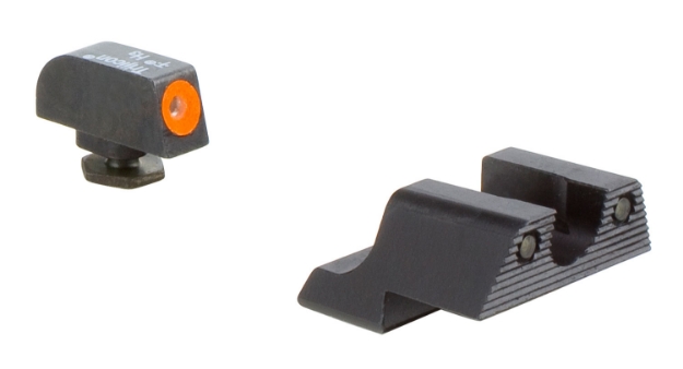 Picture of Trijicon Hd Night Sights- Glock Small Frames Black | Green Tritium Orange Outline Front Sight Green Tritium Black Outline Rear Sight 