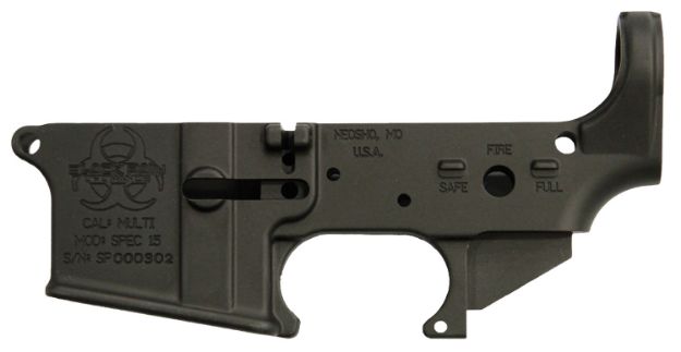 Picture of Black Rain Spec15 Forged Lower Multi-Caliber 7075-T6 Aluminum Black Anodized For Ar-Platform 