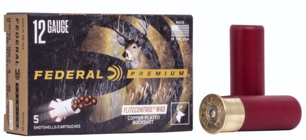 Picture of Federal Premium Vital-Shok 12 Gauge 2.75" 9 Pellets 1325 Fps 00 Buck Shot 5 Bx/50 Cs 