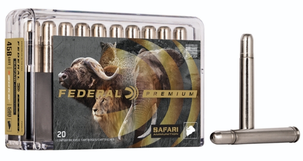 Picture of Federal Premium Safari Cape-Shok 458 Lott 500 Gr Trophy Bonded Bear Claw (Tbbc) 20 Per Box/ 10 Cs 