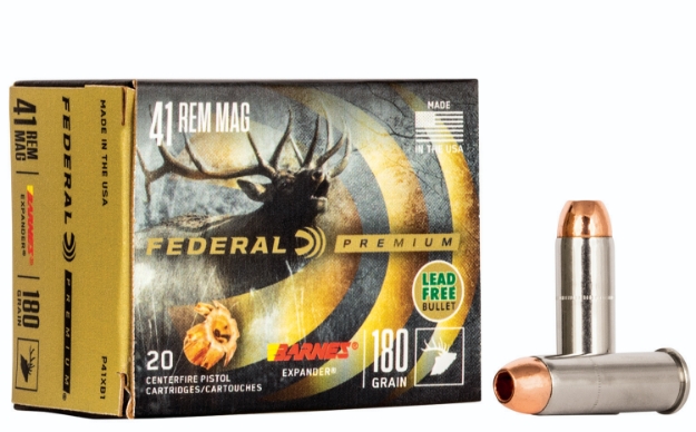 Picture of Federal Premium Hunting 41 Rem Mag 180 Gr Barnes Expander Brx 20 Per Box/ 10 Cs 