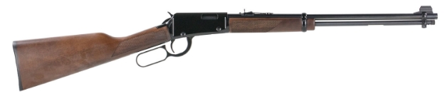 Picture of Henry Classic Lever Action 22 Wmr Caliber With 11+1 Capacity, 19.25" Barrel, Black Metal Finish, & American Walnut Stock Right Hand (Full Size) 