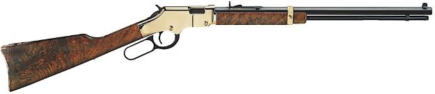 Picture of Henry Golden Boy 22 Wmr Caliber With 12+1 Capacity, 20.50" Blued Barrel, Brasslite Metal Finish & American Walnut Stock Right Hand (Full Size) 