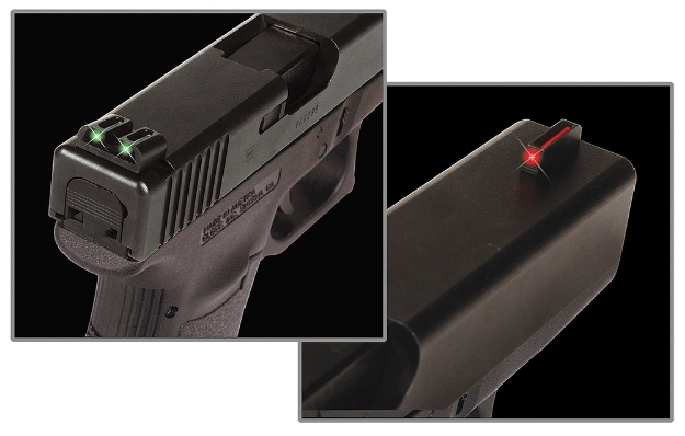 Picture of Truglo Fiber-Optic Black | Red Fiber Optic Front Sight Green Fiber Optic Rear Sight 