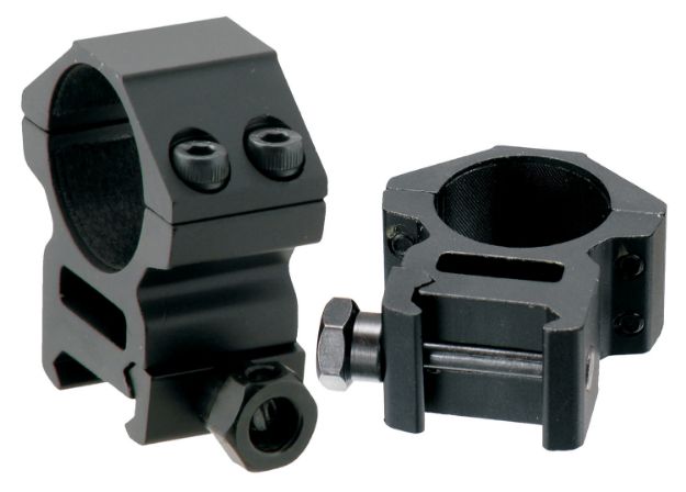 Picture of Utg Scope Ring Set Accushot For Rifle Picatinny/Weaver Medium 1" Tube Black Anodized Aluminum 