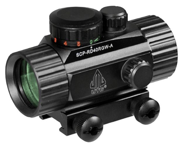 Picture of Utg Utg 3.8" Ita Red/Green Cqb Dot Sight Black Anodized Hardcoat 1X 39.2Mm 4 Moa Dual Red/Green Cqb Dot 