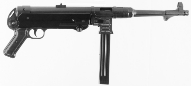 Picture of Gsg Mp40 9Mm Luger Caliber With 10.80" Barrel, 25+1 Capacity, Black Metal Finish, Black Polymer Grip Right Hand 