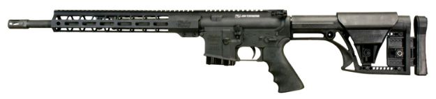 Picture of Windham Weaponry 450 Thumper 450 Bushmaster 16" 5+1 Black Hard Coat Anodized Black Fixed Luth-Ar With Adjustable Cheek Stock Black Hogue Overmolded Grip Right Hand 