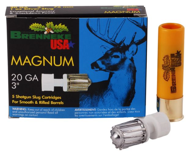 Picture of Brenneke Magnum Hunting 20 Gauge 3" 1 Oz Slug Shot 5 Per Box/ 50 Cs 