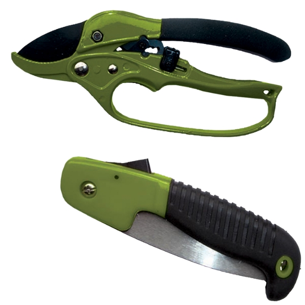 Picture of Hme Hunter's Combo Pack 7" Folding Saw Polymer Black With Shears 