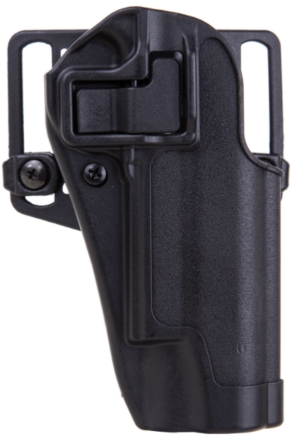 Picture of Blackhawk Serpa Cqc Owb Size 03 Matte Black Polymer Belt Loop/Paddle Fits 1911 Government & Clones Right Hand 